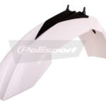 Parafango anteriore POLISPORT KTM 85 SX / Freeride bianco 2012–2017