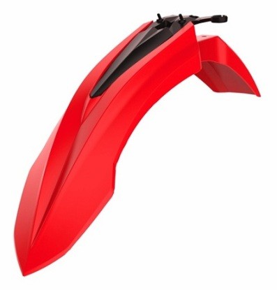 p8574700001.jpg Parafango anteriore POLISPORT BETA RR / Xtrainer rosso rinforzato 2011–2019 - immagine 1