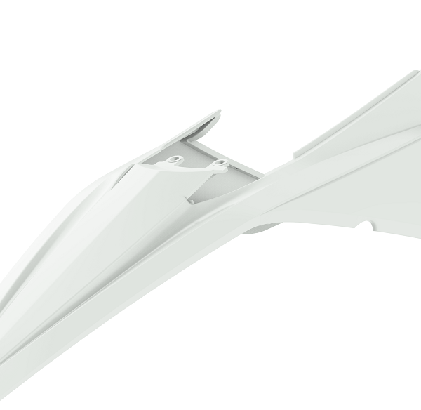 Parafango posteriore con portanumeri laterali POLISPORT BETA RR / Xtrainer bianco 2020–2024