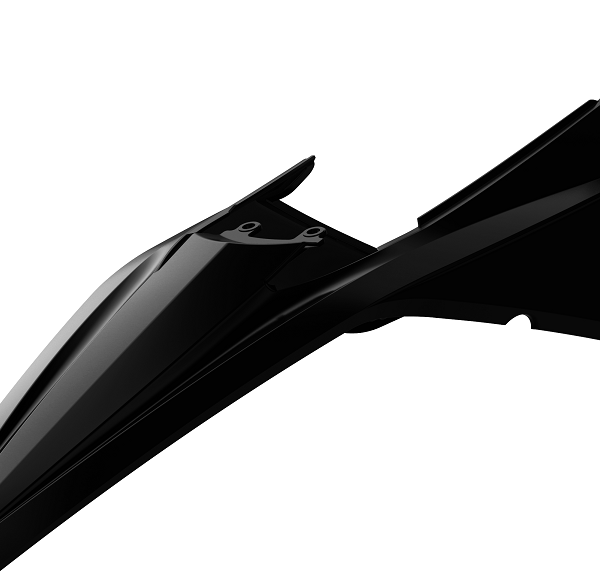Parafango posteriore con portanumeri laterali POLISPORT BETA RR / Xtrainer nero 2020–2024