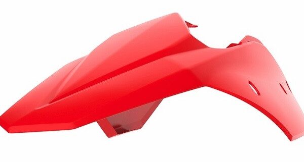 Parafango posteriore con portanumeri laterali POLISPORT BETA RR rosso 2013–2017
