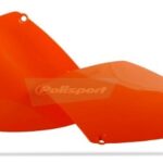 Portanumeri laterali POLISPORT KTM SX / EXC arancione 1998–2003