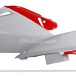 Portanumeri laterali POLISPORT HONDA CRF 250 R rosso bianco 2004–2005