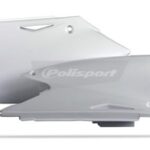 Portanumeri laterali POLISPORT KAWASAKI KX 250 F / SUZUKI RMZ 250 bianco 2004–2006