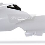 Portanumeri laterali POLISPORT YAMAHA YZ 250 F / 450 F nero bianco con protezione calore 2006–2009