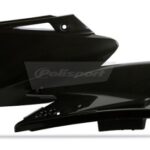 Portanumeri laterali POLISPORT KAWASAKI KX 250 F nero 2006–2008