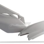 Portanumeri laterali POLISPORT KAWASAKI KX 450 F bianco 2006–2008