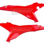 Coperchi laterali cassa filtro POLISPORT HONDA CRF 250 R / 450 R rosso 2013–2017