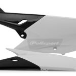 Portanumeri laterali POLISPORT YAMAHA YZ / WR bianco/nero 2014–2019