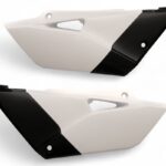 Portanumeri laterali POLISPORT YAMAHA YZ 85 bianco/nero 2015–2021
