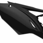 Portanumeri laterali POLISPORT KAWASAKI KX con protezione calore nero 2016–2020