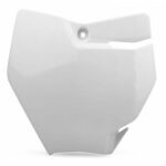 Tabella portanumero POLISPORT 65 SX 2016-2023 bianco