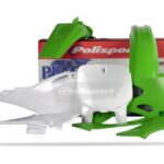 Kit plastiche POLISPORT Kawasaki KX 1999–2002 verde bianco