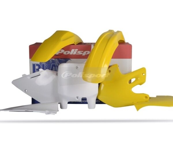 Kit plastiche POLISPORT Suzuki RM 1999–2000 giallo bianco