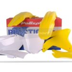 Kit plastiche POLISPORT Suzuki RMZ 450 2005–2006 giallo bianco