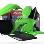 Kit plastiche POLISPORT Kawasaki KX 250 F 2006–2008 verde nero