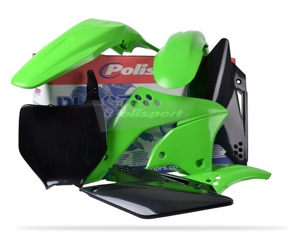 Kit plastiche POLISPORT Kawasaki KX 250 F 2006–2008 verde nero