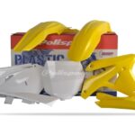 Kit plastiche POLISPORT Suzuki RMZ 450 2007 giallo bianco