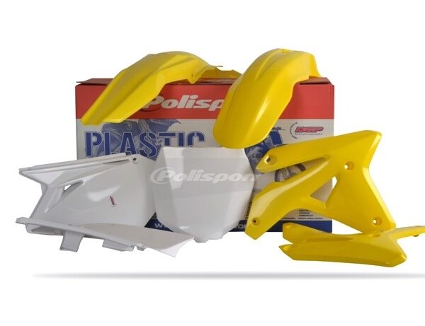 Kit plastiche POLISPORT Suzuki RMZ 450 2007 giallo bianco