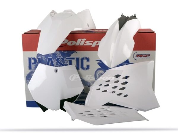 Kit plastiche POLISPORT KTM SX SX-F 2007–2010 bianco