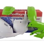Kit plastiche POLISPORT Kawasaki KX 65 verde bianco