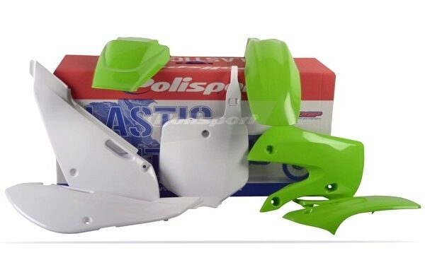 Kit plastiche POLISPORT Kawasaki KX 65 verde bianco