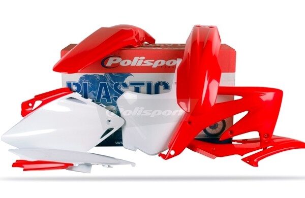 Kit plastiche POLISPORT Honda CRF 450 R 2008 rosso bianco