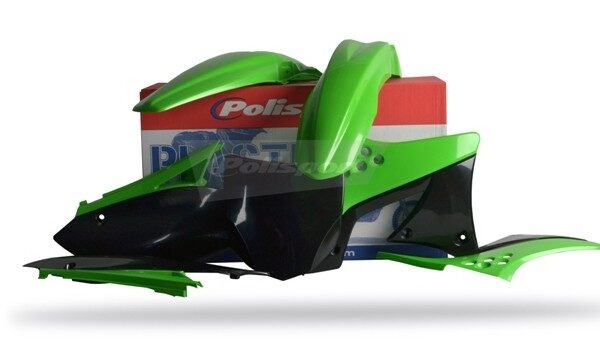 Kit plastiche POLISPORT Kawasaki KX 250 F 2009–2012 verde nero