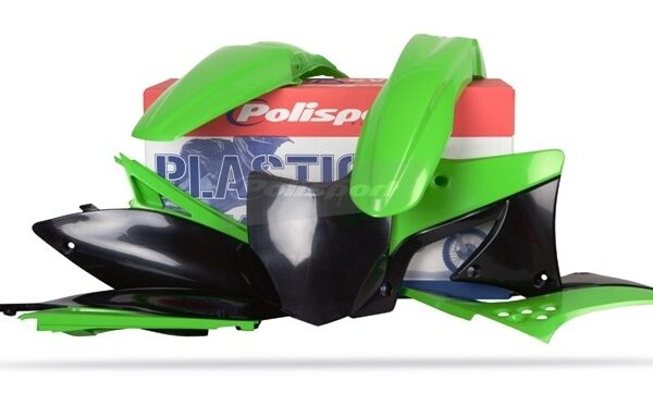 Kit plastiche POLISPORT Kawasaki KX 250 F 2009–2012 verde nero