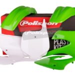 Kit plastiche POLISPORT Kawasaki KX 85 2001–2013 verde bianco