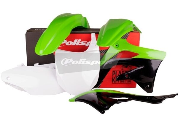 Kit plastiche POLISPORT Kawasaki KX 450 F 2012 verde bianco