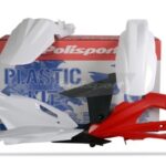 Kit plastiche POLISPORT Husqvarna TC TE 2009–2010 bianco rosso