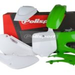 Kit plastiche POLISPORT Kawasaki KX 65 verde bianco
