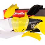 Kit plastiche POLISPORT Suzuki RMZ 450 2008–2017 giallo bianco
