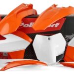 Kit plastiche POLISPORT KTM SX SX-F 2013–2016 arancione bianco