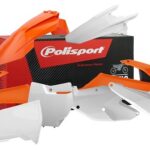 Kit plastiche POLISPORT KTM SX SX-F 2016–2018 arancione bianco