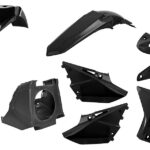 Kit plastiche restyling POLISPORT Yamaha YZ 2002–2014 nero