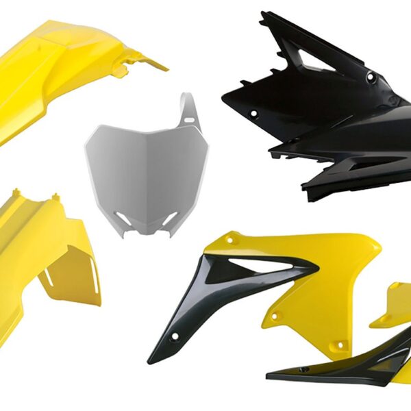 Kit plastiche POLISPORT Suzuki RMZ 450 2008–2017 giallo nero