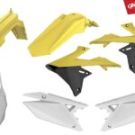 Kit plastiche POLISPORT Suzuki RMZ 250 450 giallo bianco