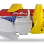 Kit plastiche POLISPORT Suzuki RM 85 2002–2018 giallo bianco