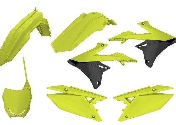 Kit plastiche POLISPORT Suzuki RMZ 2018–2019 giallo fluo