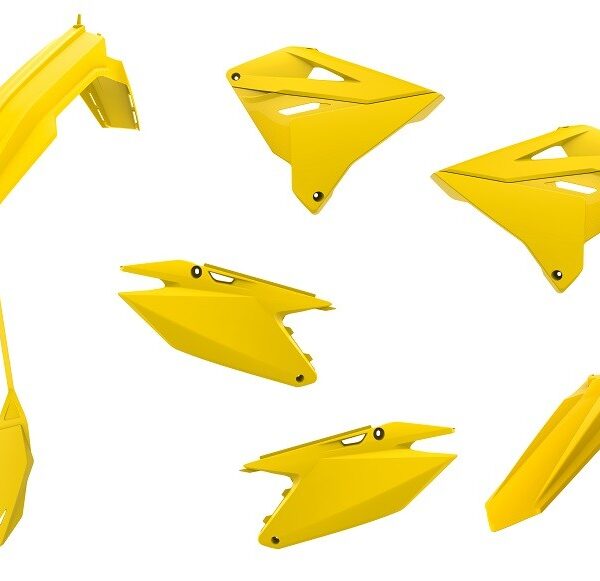 Kit plastiche restyling POLISPORT Suzuki RM 2001–2012 giallo