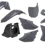 Kit plastiche restyling POLISPORT Yamaha YZ 2002–2014 nardo grey