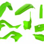 Kit plastiche restyling POLISPORT Kawasaki KX 2003–2008 verde lime