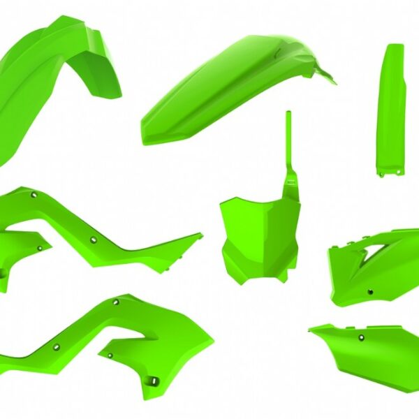 Kit plastiche restyling POLISPORT Kawasaki KX 2003–2008 verde lime