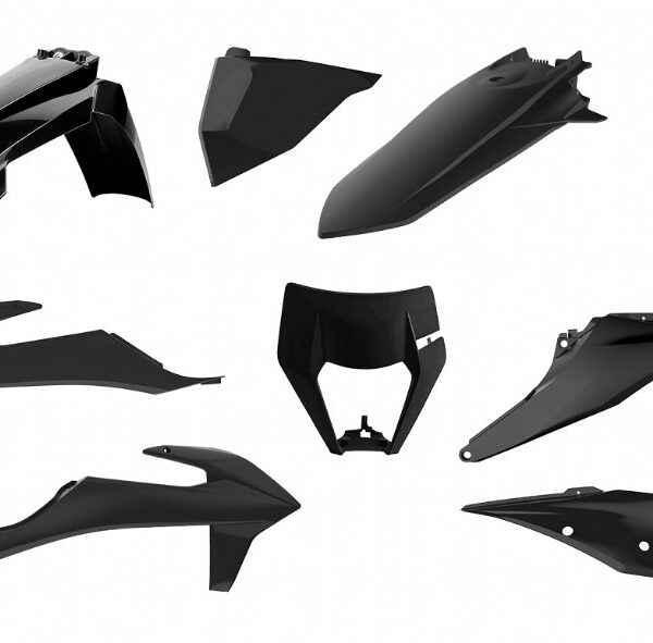 Kit plastiche POLISPORT KTM EXC EXC-F 2020–2023 nero