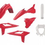 Kit plastiche POLISPORT Beta RR 2020–2022 rosso bianco