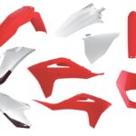 Kit plastiche POLISPORT GasGas EC EC-F 2021–2023 rosso bianco