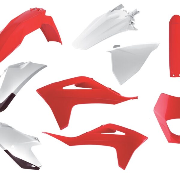 Kit plastiche POLISPORT GasGas EC EC-F 2021–2023 rosso bianco