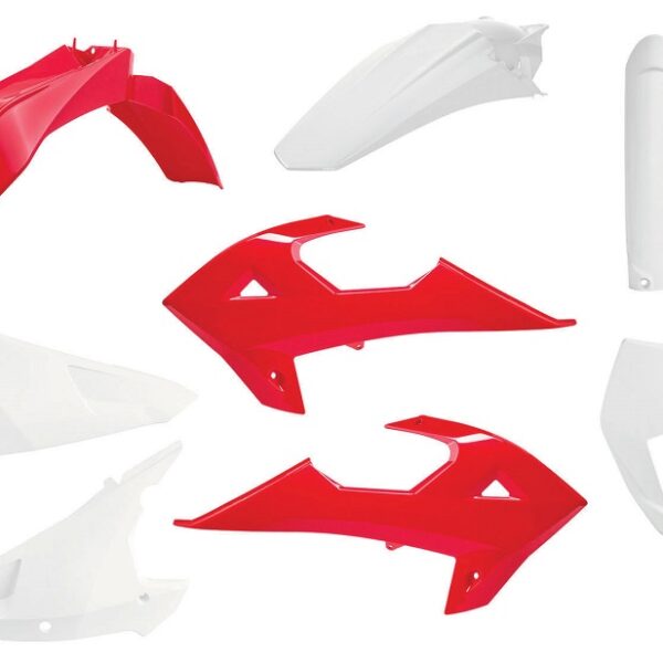 Kit plastiche POLISPORT GasGas EC Rieju MR rosso bianco